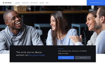 Dental Office Website Design Example 19