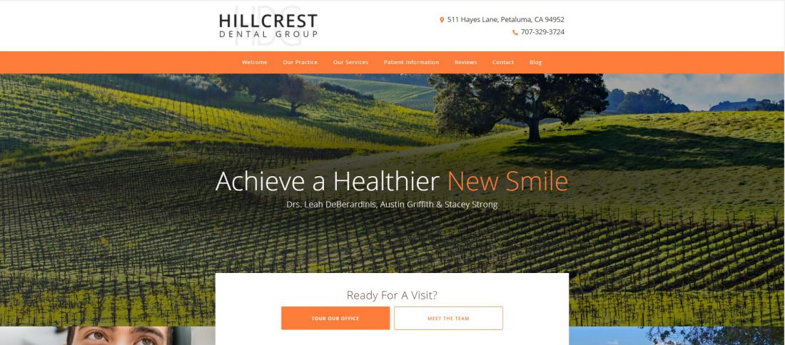 Hillcrest Dental Group Dental Website