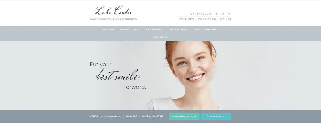 Lake Center Dental Website