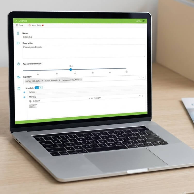 Full calendar control scheduling view