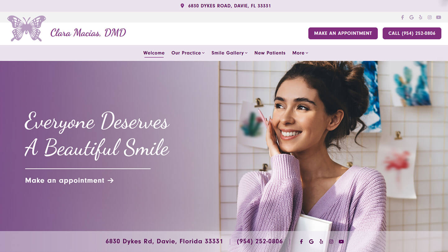 Modern Dental Website By ProSites