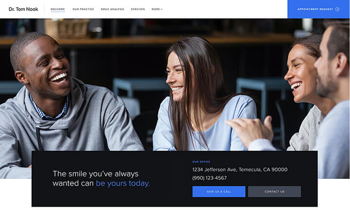 Dental Office Website Design Example 19