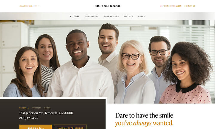 Dental Office Website Design Example 19