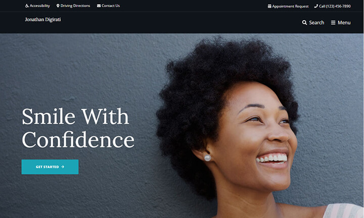Dental Office Website Design Example 19