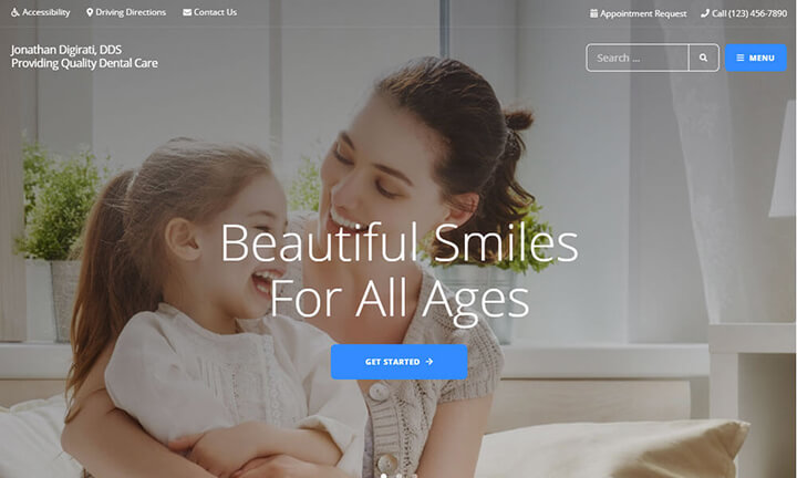 Dental Office Website Design Example 19