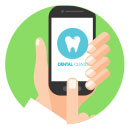 dental website search on mobile phone
